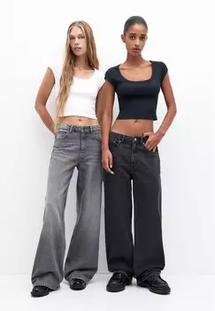 Базовая футболка SHORT SLEEVE 2-PACK PULL&BEAR, белый