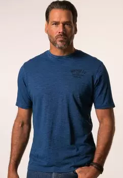 Базовая футболка SHORT SLEEVE CHEST VINTAGE LOOK JP1880, синий деним