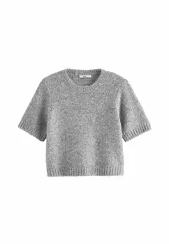 Базовая футболка SHORT SLEEVE CREW NECK Next, серый