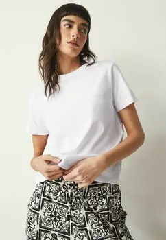 Базовая футболка SHORT SLEEVE CREW NECK REGULAR FIT Next, цвет white