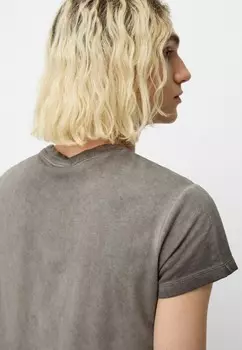 Базовая футболка SHORT SLEEVE FADED Bershka, серый