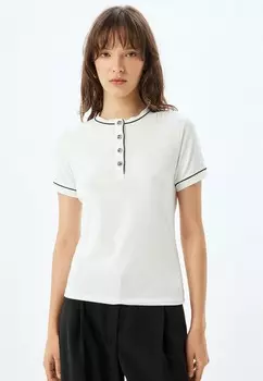 Базовая футболка SHORT SLEEVE Koton, белый