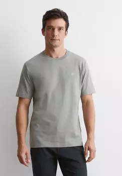 Базовая футболка SHORT SLEEVE LOGO PRINT CREWNECK Marc O'Polo, светло-серый