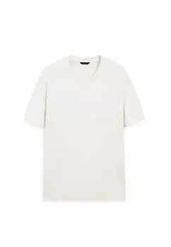 Базовая футболка SHORT SLEEVE Massimo Dutti, бежевый
