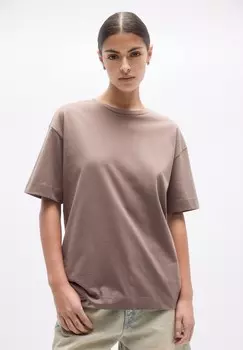 Базовая футболка SHORT SLEEVE, PACK OF 2 PULL&BEAR, коричневый