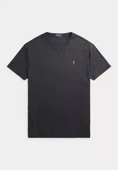 Базовая футболка Short Sleeve Polo Ralph Lauren, цвет black marl heather
