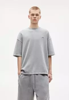 Базовая футболка SHORT SLEEVE PULL&BEAR, серый