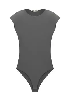 Базовая футболка SHORT SLEEVE PULL&BEAR, серый