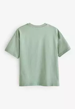 Базовая футболка Short Sleeve Regular Fit Next, зеленый