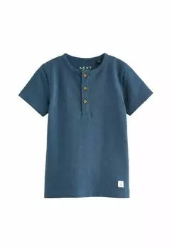 Базовая футболка Short Sleeve Regular Fit Next, синяя