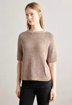 Базовая футболка SHORT SLEEVE ROUNDNECK Marc O'Polo, песочный