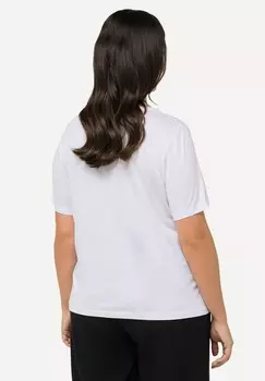 Базовая футболка SHORT SLEEVE SCOOP NECK Ulla Popken, белый