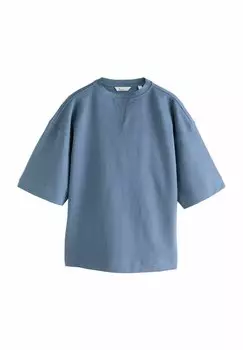 Базовая футболка SHORT SLEEVE SOFT TOUCH PEACHED FEEL HEAVYWEIGHT Next, синий