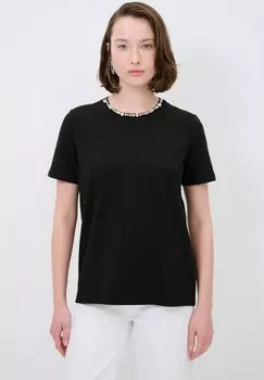 Базовая футболка SHORT SLEEVE STONED NECK adL, черный
