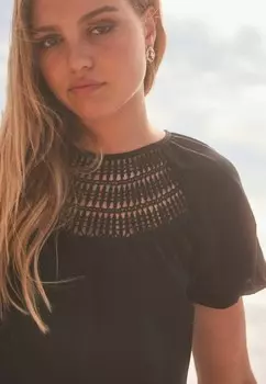 Базовая футболка SHORT SLEEVE TALL, REGULAR FIT Next, черный