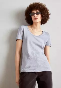 Базовая футболка SHORT SLEEVE TWISTED DEEP ROUND NECK Marc O'Polo, цвет nordic sea