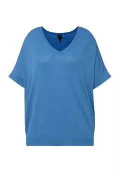 Базовая футболка SHORT SLEEVE Ulla Popken, синий