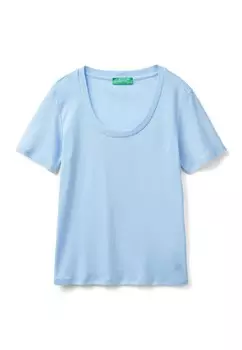 Базовая футболка SHORT SLEEVE United Colors of Benetton, синий