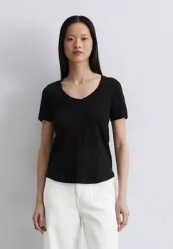Базовая футболка SHORT SLEEVE V NECK Marc O'Polo, черный
