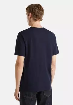 Базовая футболка SHORTSLEEVED CREW NECK United Colors of Benetton, темно-синий
