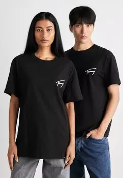 Базовая футболка SIGNATURE UNISEX Tommy Jeans, черный