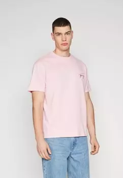 Базовая футболка Signature Unisex Tommy Jeans, цвет ballet pink