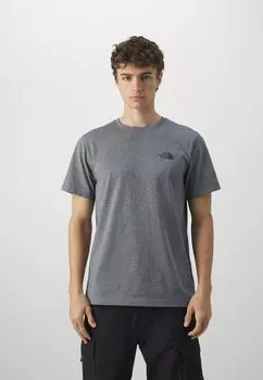 Базовая футболка Simple Dome Tee The North Face, цвет medium grey heather