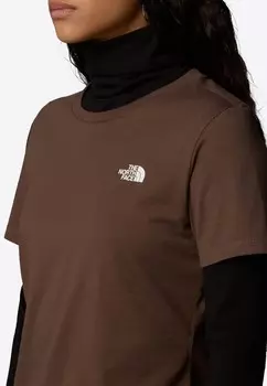 Базовая футболка SIMPLE DOME The North Face, темно-коричневый