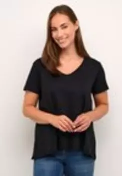 Базовая Футболка SINA Cream, черный