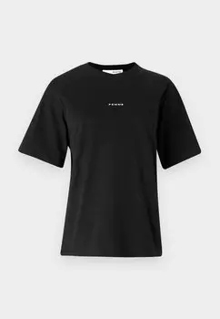 Базовая футболка SLFLISA HANKIE O NECK TEE Selected Femme, черный