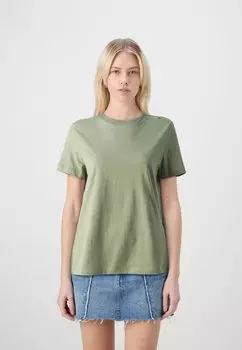 Базовая футболка Slfmyessential O Neck Tee Selected, оливин