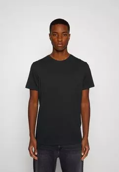 Базовая футболка Slhaspen Ss O Neck W Noos Selected, черный