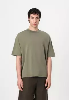 Базовая футболка SLHNIELS LOOSE TEE Selected Homme, темно-зеленый