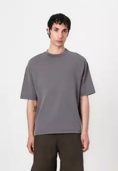 Базовая футболка SLHNIELS LOOSE TEE Selected Homme, темно-серый
