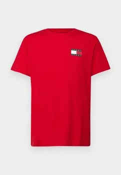 Базовая футболка SLIM ESSENTIAL FLAG TEE Tommy Jeans, красный