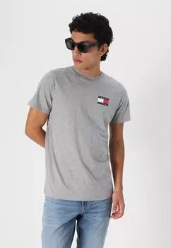 Базовая футболка SLIM ESSENTIAL FLAG TEE Tommy Jeans, серый