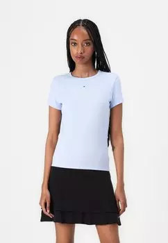 Базовая футболка SLIM ESSENTIAL Tommy Jeans, светло-голубой