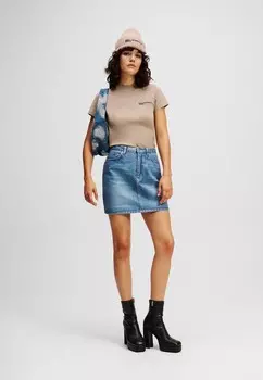 Базовая футболка SLIM-FIT Karl Lagerfeld Jeans, бежевый