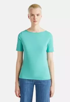 Базовая футболка SLIM FIT REVERSIBLE United Colors of Benetton, зеленый