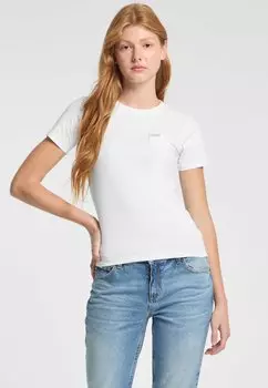 Базовая футболка SLIM FIT TASCHE Guess Jeans, белый