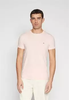 Базовая футболка Slim Fit Tee Tommy Hilfiger, цвет pink crystal