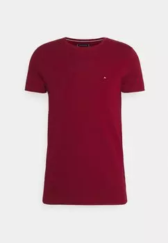 Базовая футболка Slim Fit Tee Tommy Hilfiger, цвет wine