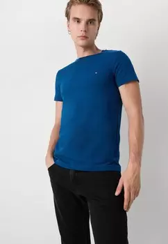 Базовая футболка SLIM FIT TEE Tommy Hilfiger, синий