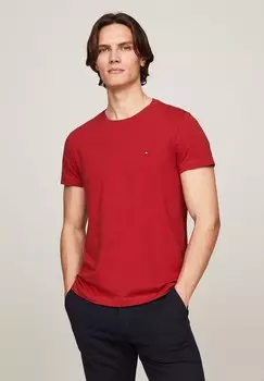 Базовая футболка SLIM FIT TEE Tommy Hilfiger, красный