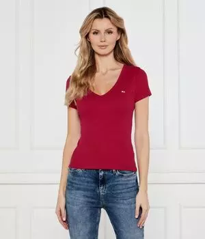 Базовая футболка Slim fit Tommy Jeans, красный