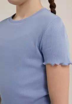 Базовая футболка SLIM FIT WE Fashion, светло-голубой