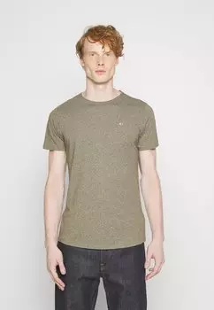 Базовая футболка SLIM JASPE C NECK Tommy Jeans, темно-оливково-зеленый
