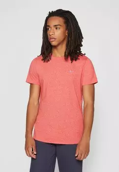 Базовая футболка SLIM JASPE NECK Tommy Jeans, темно-малиновый