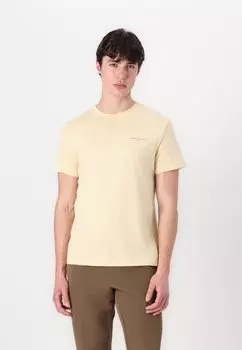 Базовая футболка SLIM LINEAR CHEST TEE Tommy Jeans, светло-желтый