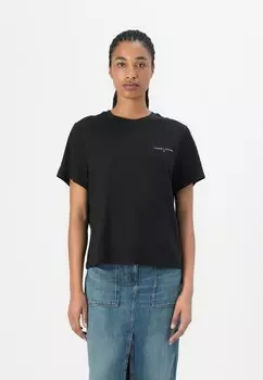 Базовая футболка SLIM LINEAR TEE Tommy Jeans, черный